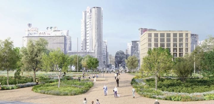 La Porte de Montreuil à Paris transformée en place végétalisée de 3,5 hectares, ce qui nous attend